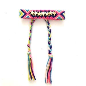 Stars Gold Charms Woven Bracelet- New